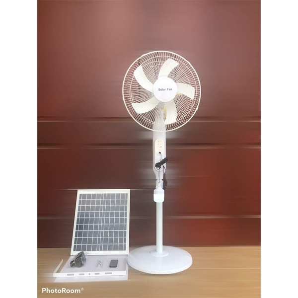 Quạt Năng Lượng Mặt Trời Màu Trắng Kitawa 25W KQ725-T