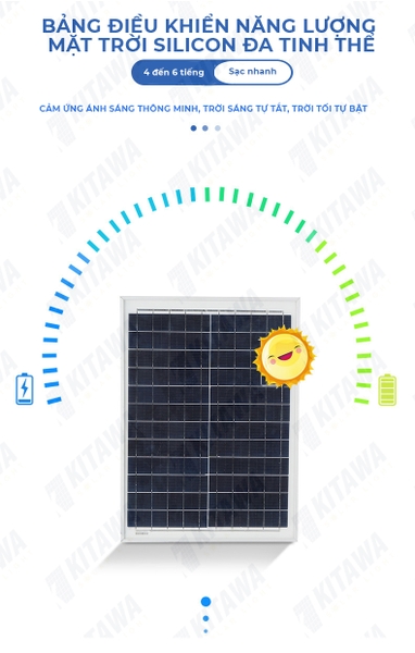 Đèn pha năng lượng mặt trời chống chói 300W KITAWA DP5300