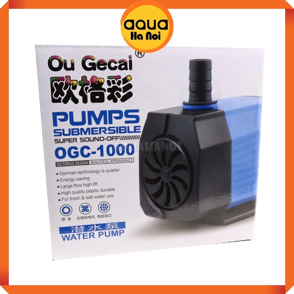 Máy bơm chìm OU Gecai OGC 1000 - Máy bơm nước hồ cá thủy sinh siêu êm