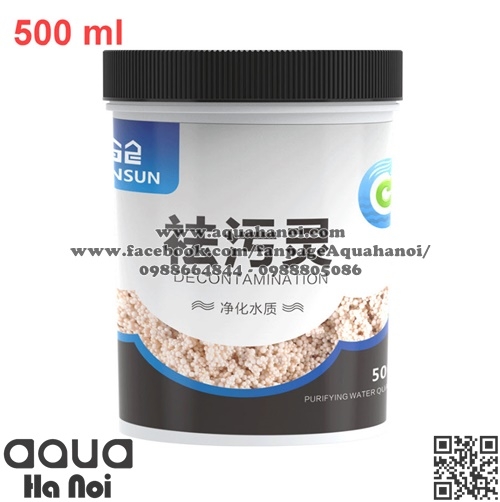 Vật liệu lọc SunSun Purigen 500 ml - Hấp thụ tạp chất, khử độc, làm trong nước hồ cá thủy sinh
