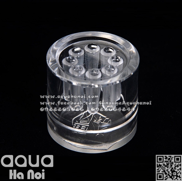 Bẫy sán acrylic siêu trong 8 lỗ - bẫy mini loại bỏ sán, bọ nước hồ cá thủy sinh - an toàn cá tép