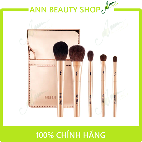 Bộ Cọ Trang Điểm 5 cây cao cấp Pony Effect Mini Makeup Brush Set