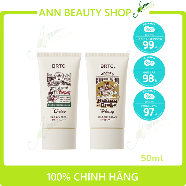 Kem Chống Nắng BRTC Mild Sun Cream 50ml SPF 50+PA++++ phiên bản Disney Mickey Mouse 50ml