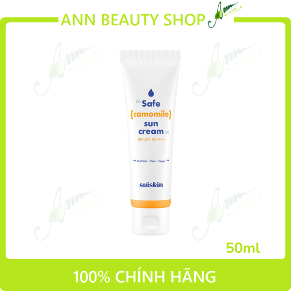 Kem Chống Nắng Thuần Chay Suiskin Safe Camomile Sun Cream SPF50+ PA++++