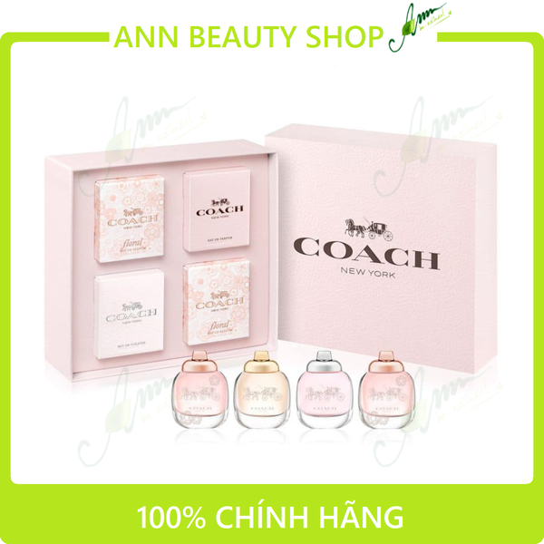 Set 4 Chai Nước Hoa Mini Coach 4.5ml * 4 (Date 3/2024)