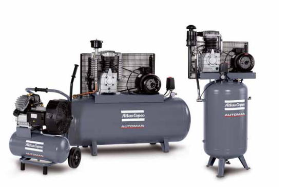 Máy nén khí Piston bôi trơn bằng dầu Automan Atlas copco
