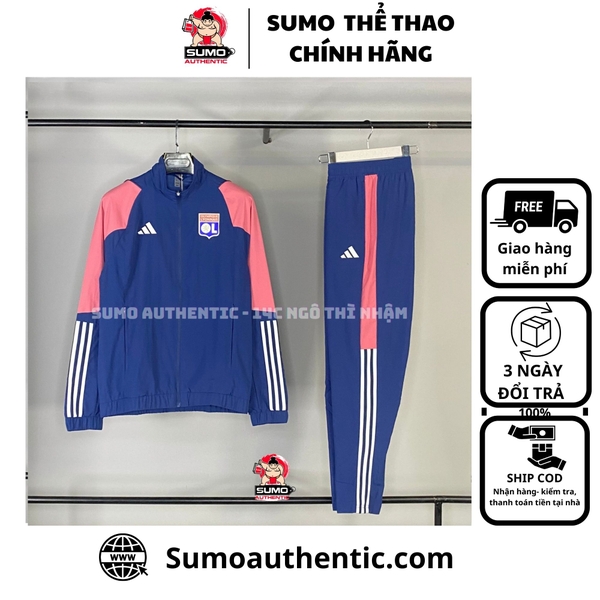 Bộ Thể Thao Adidas Màu Xanh 2023-2024 Olympique Lyon