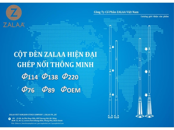 Cột Đèn Giật Cấp Ghép Nối Thông Minh - Giải pháp thi công tiện ích, dễ dàng
