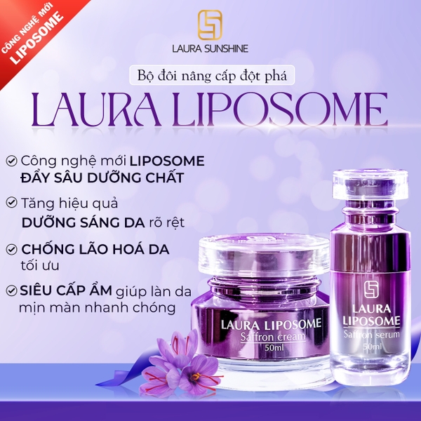 Serum kem dưỡng liposome saffron nhuy hoa nghệ tây laura sunshine Nhật Kim Anh