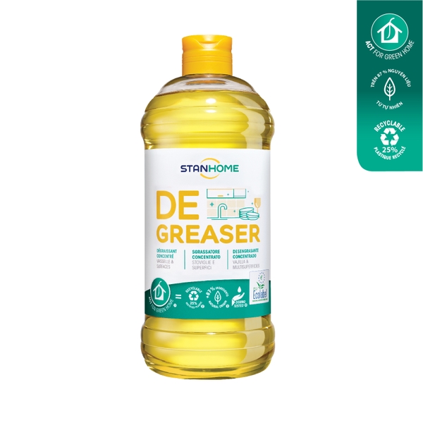 Dung dịch loại bỏ dầu mỡ hữu cơ đa năng cho da nhạy cảm Stanhome Degreaser Ecolabel 750ml