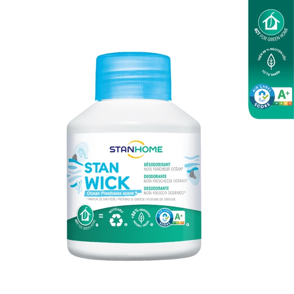 Sáp thơm khử mùi Stanhome Stan Wick Ocean hương biển tươi mát 250ml