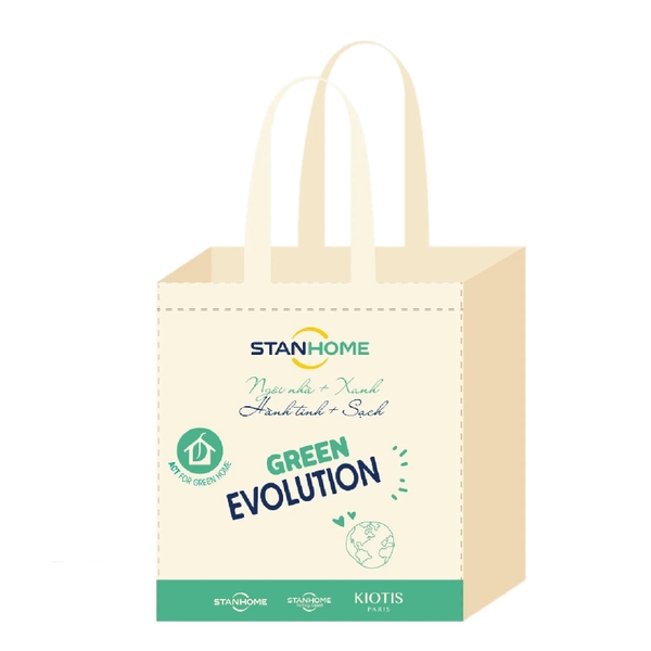 Túi đeo vai vải canvas Stanhome Eco Green Evolution