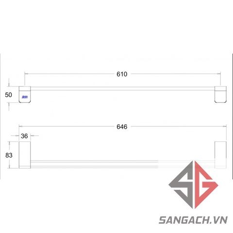 Thanh Treo Khăn American Standard K-1393 - Showroom Đại Hoàng Dương