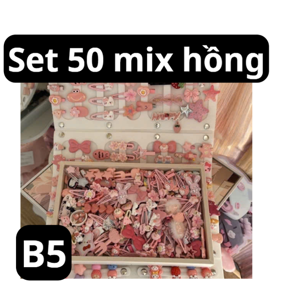 pvn68816-set-50-kep-toc-de-thuong-mau-hong-mau-xanh-cho-be-gai-phong-cach-han-qu