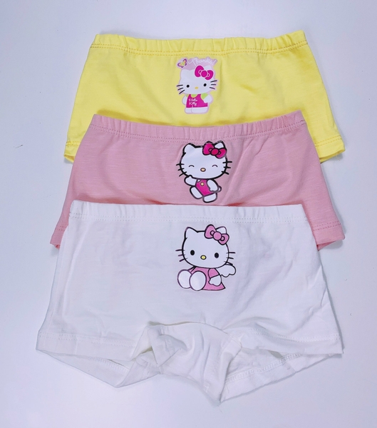 Quần lót đùi bé gái set 3 cái hình mèo Hello Kitty