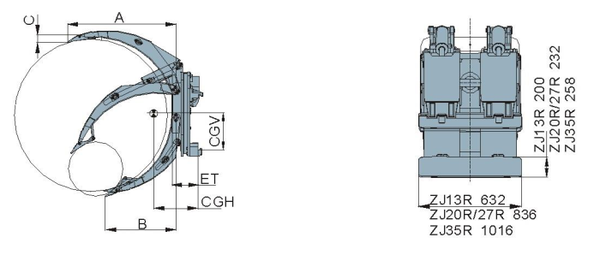 thông số bộ kẹp cuộn giấy