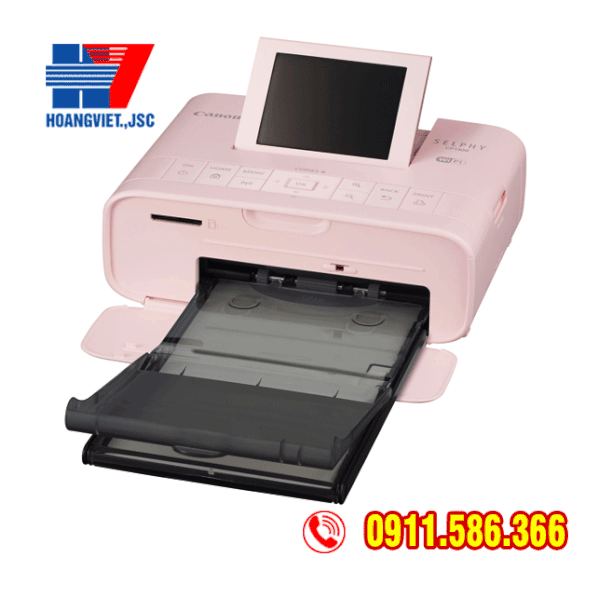Canon Selphy CP 1300-Máy in ảnh thẻ, máy in ảnh nhiệt (Màu hồng)