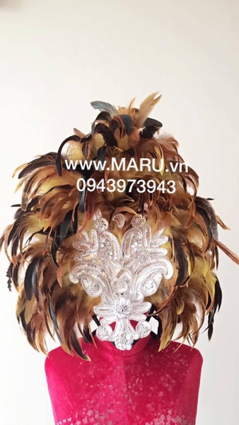 Mũ Carnival lông đổi màu