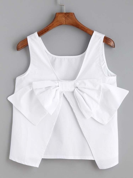 Váy trẻ em thiết kế màu trắng có nơ