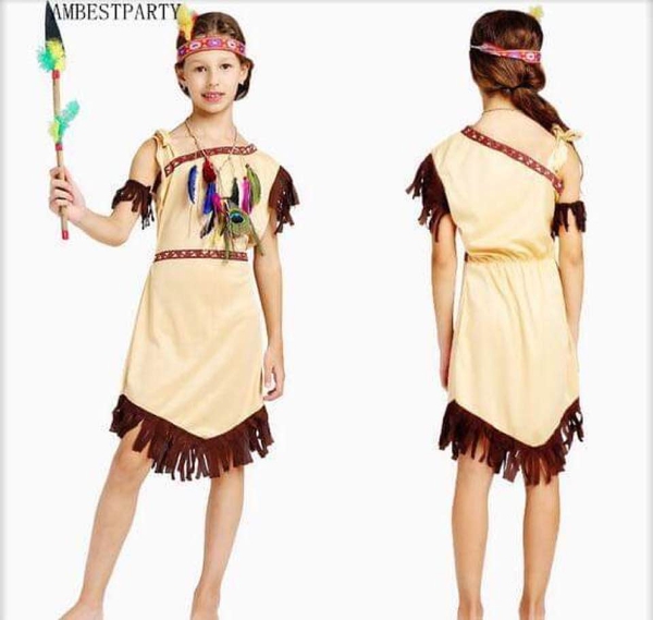 Trang phục thổ dân màu be