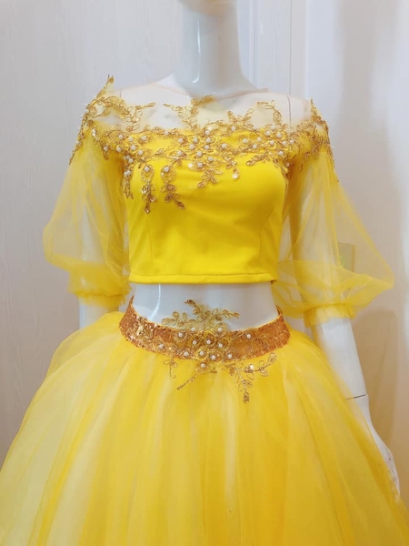 Set váy múa vàng kim tuyến