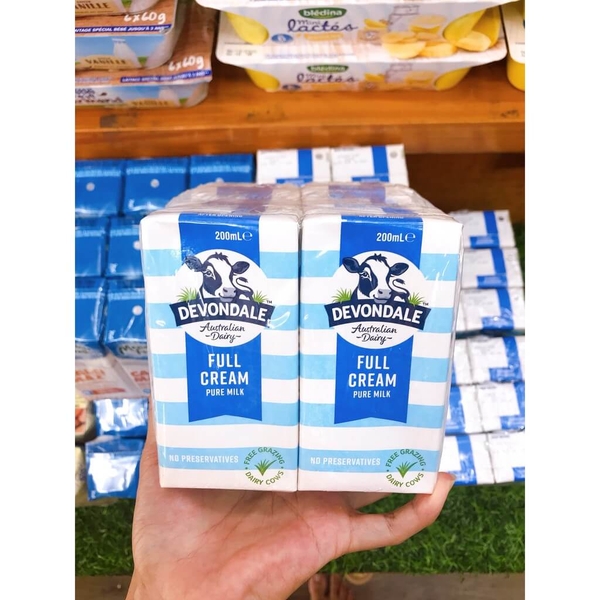 Sữa tươi dạng nước Devondale 200ml thùng 24 hộp