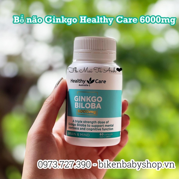 Bổ não Ginkgo Healthy Care 6000mg 60 viên