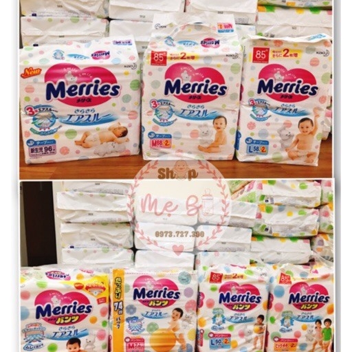 Bỉm quần Merries nội địa Nhật hàng cộng miếng