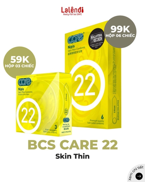 Care 22 Nipis vàng - 3c