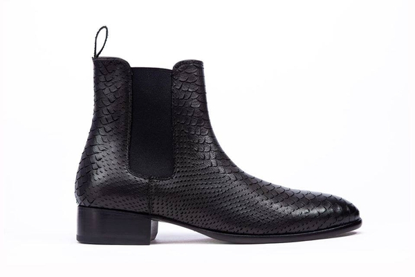 Snakeskin Chelsea Boots