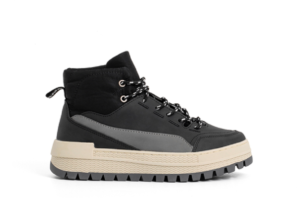 Black Hiker Sneakers