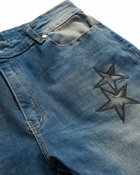 Leather Star Jeans