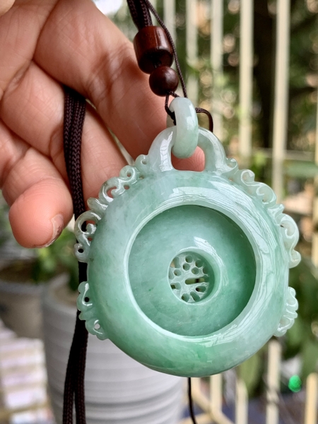 Ngọc bội thời không chuyển vận Ngọc phỉ thuý tự nhiên Jadeite loại A -NT1069