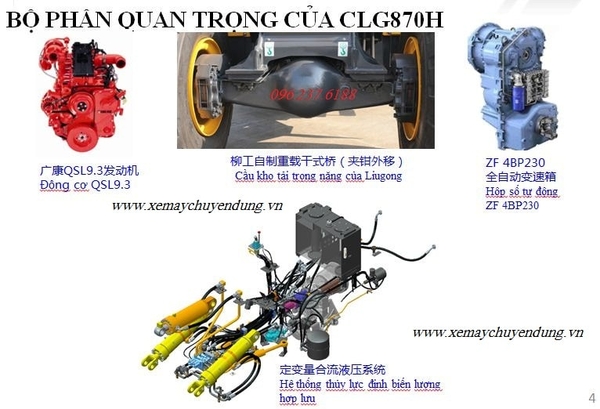 máy xúc lật 6m3 Liugong CLG870H