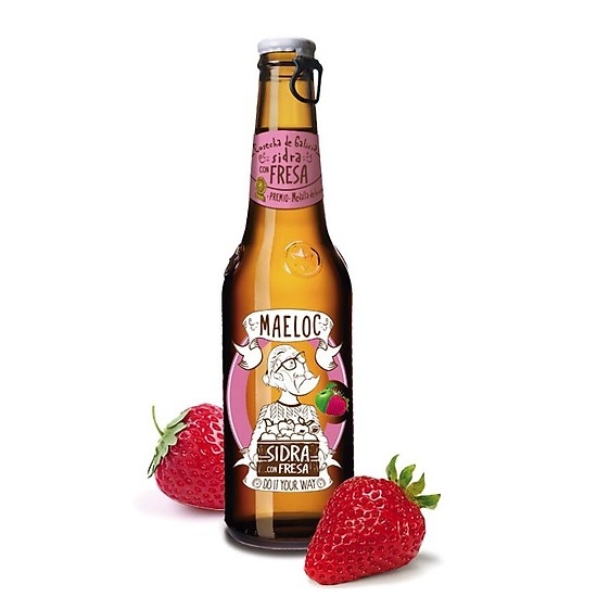 Cider Maeloc Fresa Táo Dâu 200ml | Monami Mart