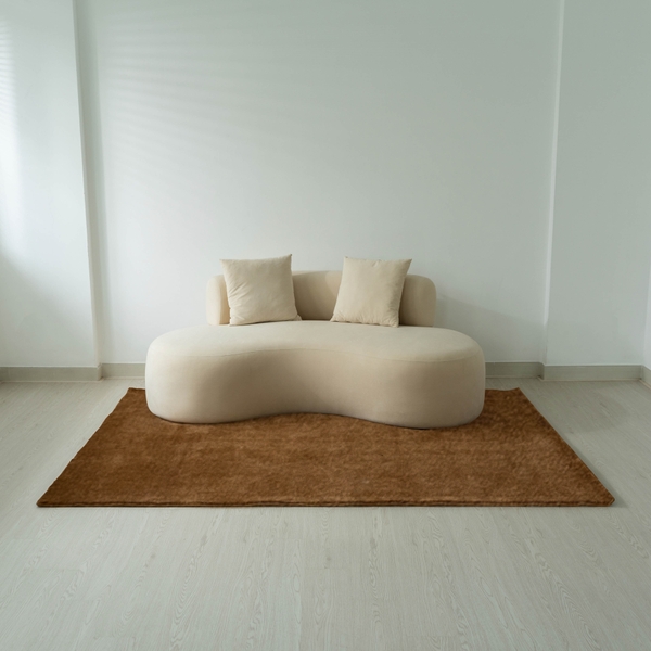 Thảm trải sàn Lyon Nâu dệt 3D khổ tùy chọn