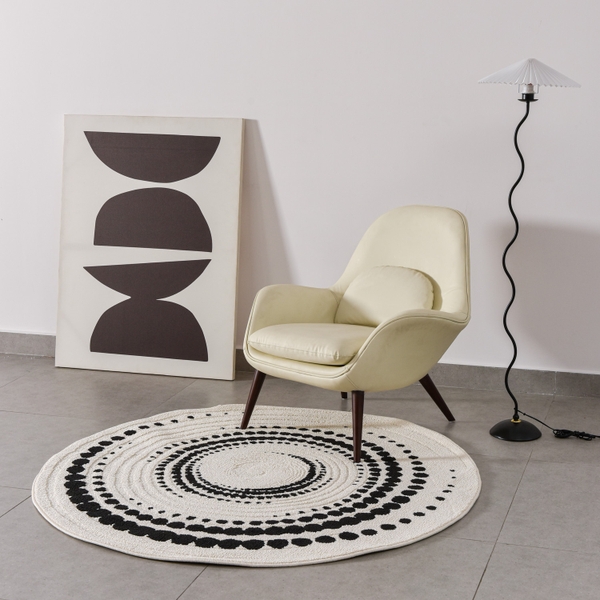 Thảm trải sàn Bavaria tròn dệt trượt nước