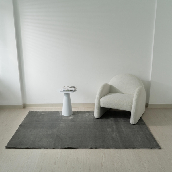 Thảm trải sàn Lyon Ghi đậm dệt 3D khổ tùy chọn