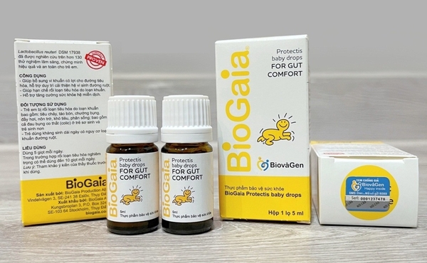 Men Vi Sinh BioGaia Protectis Baby giúp cân bằng hệ vi sinh đường ruột cho bé