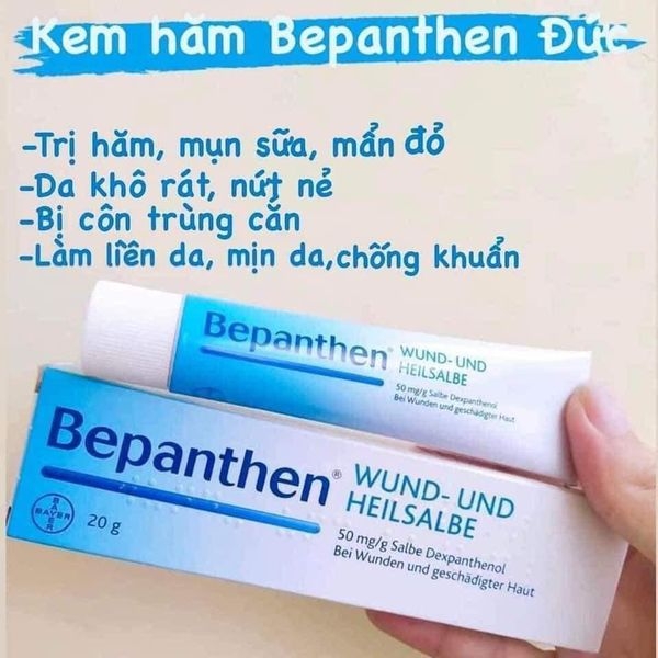 Kem chống hăm Bepanthen Đức trị hăm cực kỳ hiệu quả cho bé