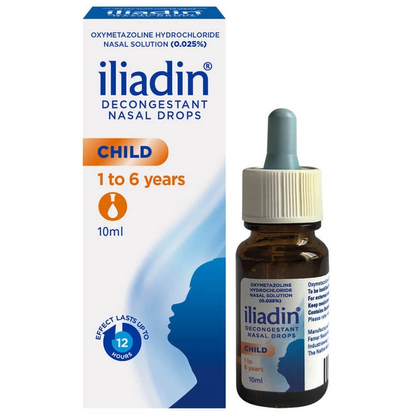 Nhỏ mũi Iiadin 0.025% cho bé từ 1-6 tuổi 