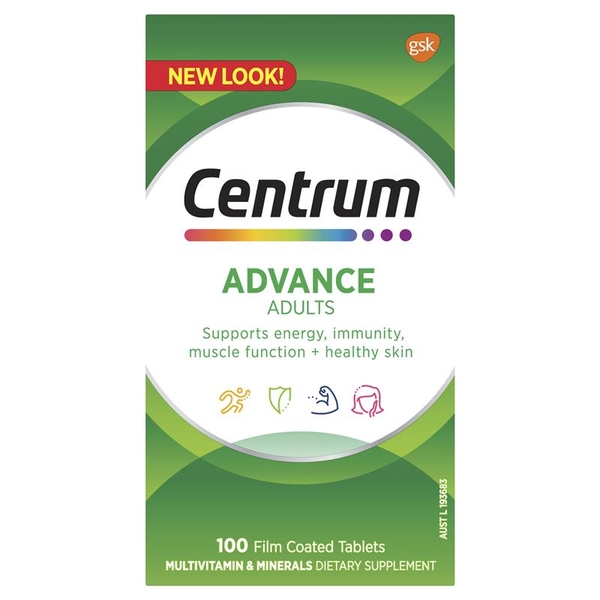 Centrum Advance For Adults giúp bổ các vitamin và khoáng chất thiết yếu cho cơ thể