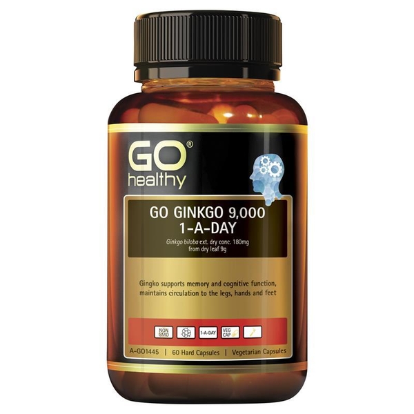 Viên Uống Go Ginkgo New Zealand Hỗ Trợ Cải Thiện Trí Nhớ, 60 viên