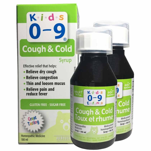 Siro trị ho và cảm lạnh Cough & Cold Syrup For Kids 100ml cho bé từ 0 đến 9 tuổi