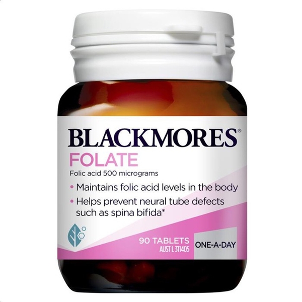 Viên uống Blackmores Folate 500mcg cho bà bầu, 90 viên