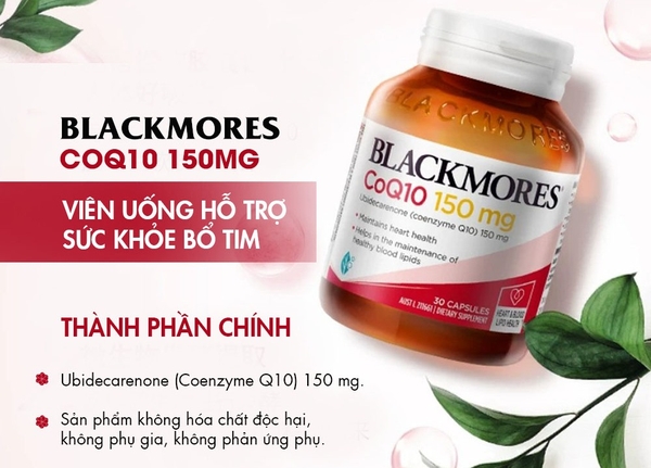 CoQ10 150mg Blackmores giúp duy trì sức khỏe tim mạch