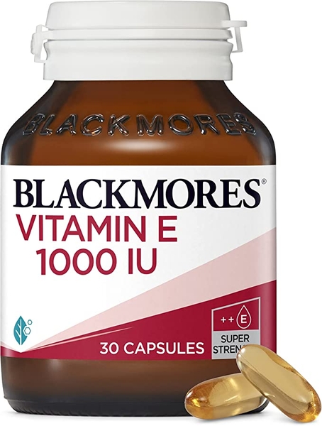 Viên Uống Blackmores Natural Vitamin E 1000IU Của Úc, 30 viên