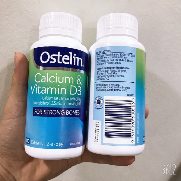 Ostelin bổ sung cả vitamin D giúp hấp thụ canxi tốt hơn cho mẹ bầu