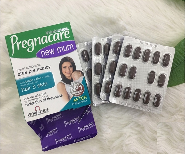 Pregnacare New Mum hộp 56 viên giúp bổ sung nguồn vitamin và dưỡng chất cần thiết để duy trì sức khỏe cho cả mẹ và bé
