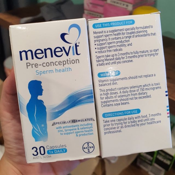 Viên uống Menevit 30 viên của Úc chính hãng